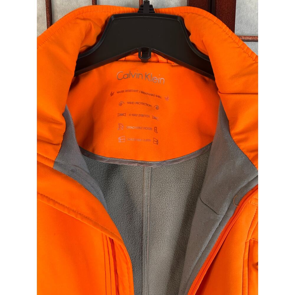 Calvin Klein Performance Orange Softshell Or Rain… - image 2